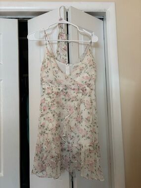 Floral Ruffle Mini Dress